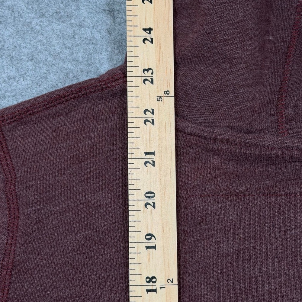 Vintage Abercrombie Fitch Womens Medium Maroon Full Zip Hoodie Applique Y2K - Picture 6 of 10
